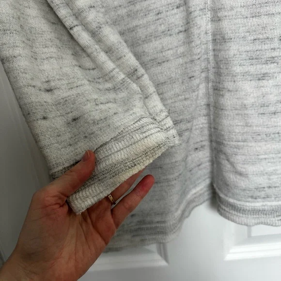 Anthropologie Maeve Light Gray Cowl Neck Sweater - Picture 5 of 7